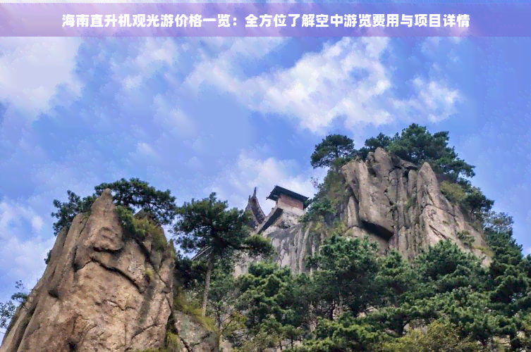 海南旅游直升机多少钱(图2)