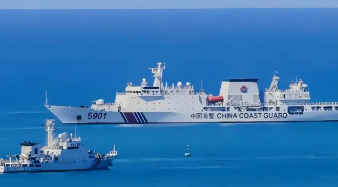 5901南沙号巡逻舰：被曝光配备了直-20海上执法能力得以提高(图2)
